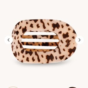 Teleties Large Flat Blonde Tortoise Hair Clip